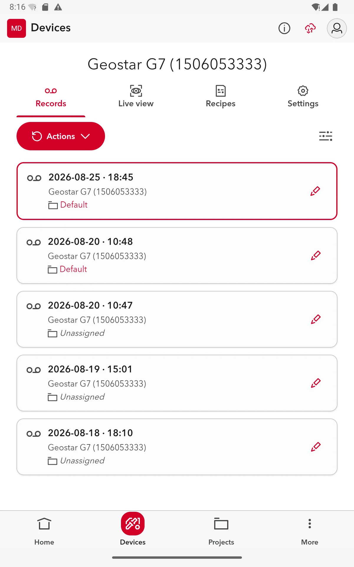 myLeister screenshot