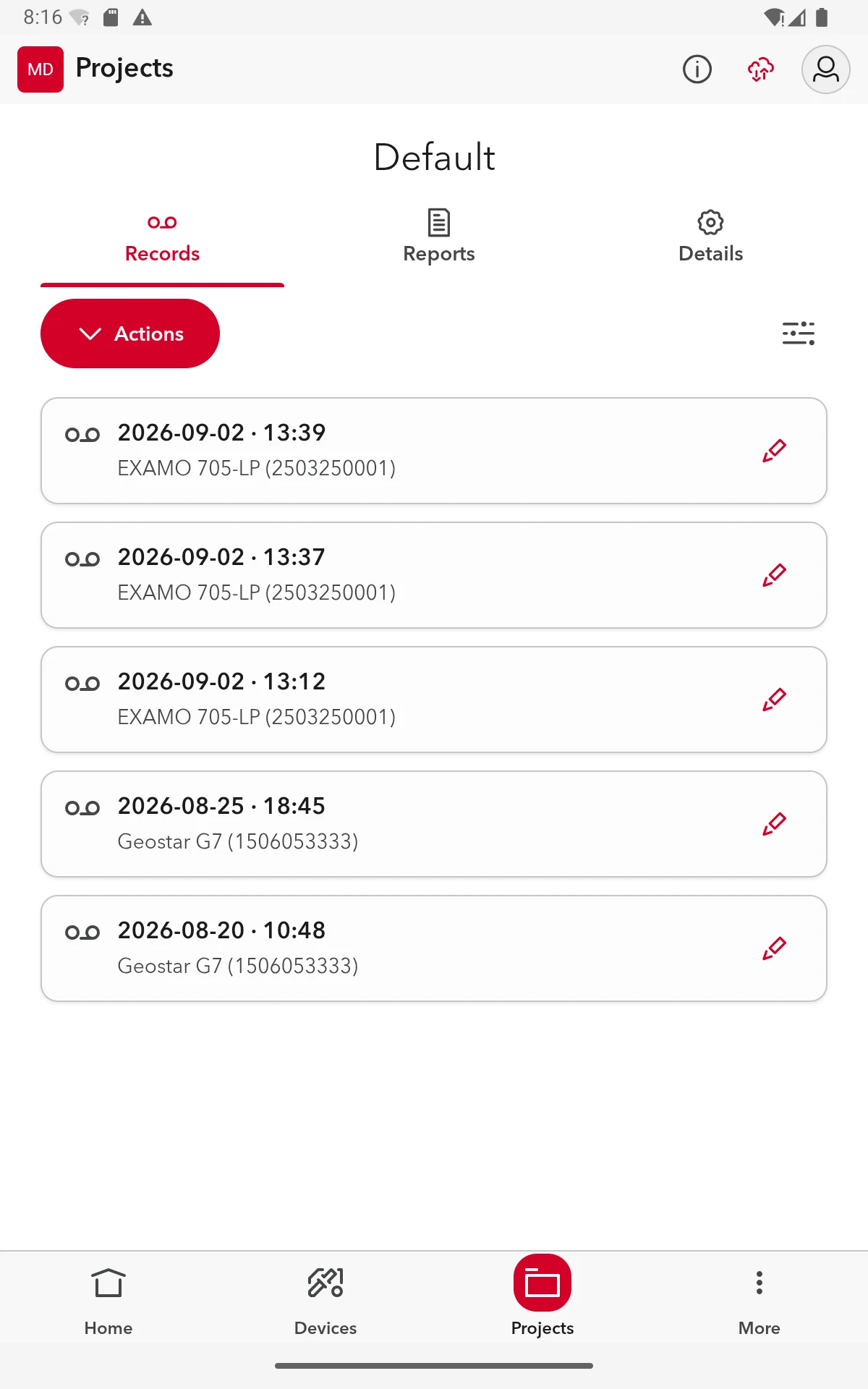 myLeister screenshot